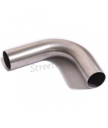 UNIVERSAL BENDED PIPE 45° DEGREE Ø 40MM STAINLESS STEEL FOR EXHAUST MUFFLER MOTORCYCLE