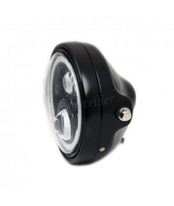 FARO ANTERIORE A LED ANELLO HALO OMOLOGATO 7.7 200 MM PER MOTO CAFE RACER