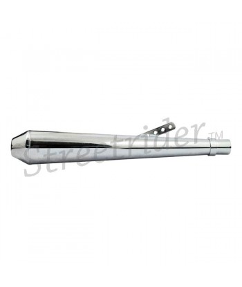 UNIVERSAL CHROME EXHAUST MUFFLER MEGATON LONG 66 CM MOTORCYCLE